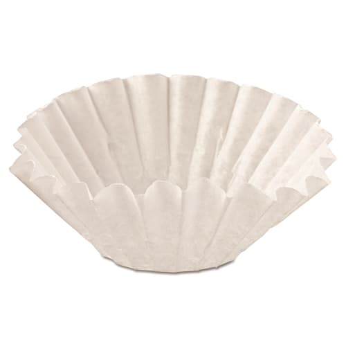 Coffee Filters, Flat Bottom, 8-10 Cup, White